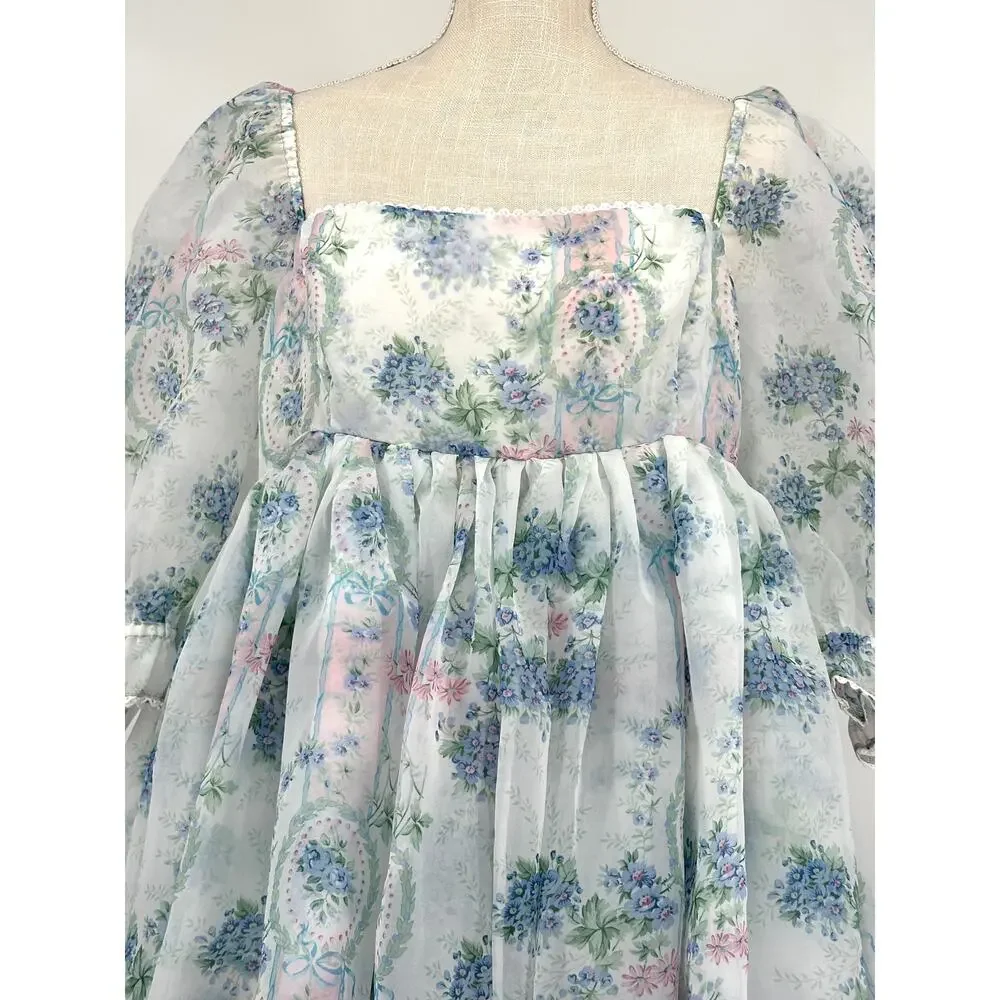 Selkie La Belle Etoile Organza French Puff Dress XL - Picture 5 of 13